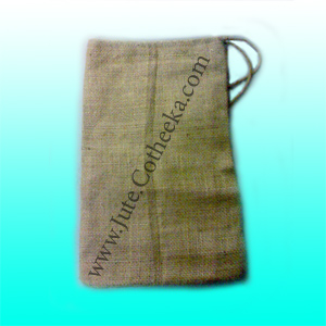 Jute Shoe Bags/Sacks with jute drawstrings